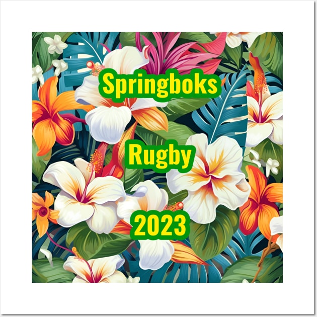 Unique Springboks Rugby 2023 design Wall Art by Cheebies